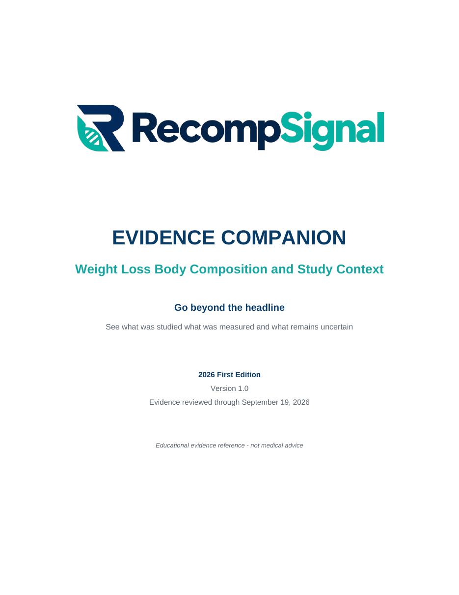 Evidence Companion title page